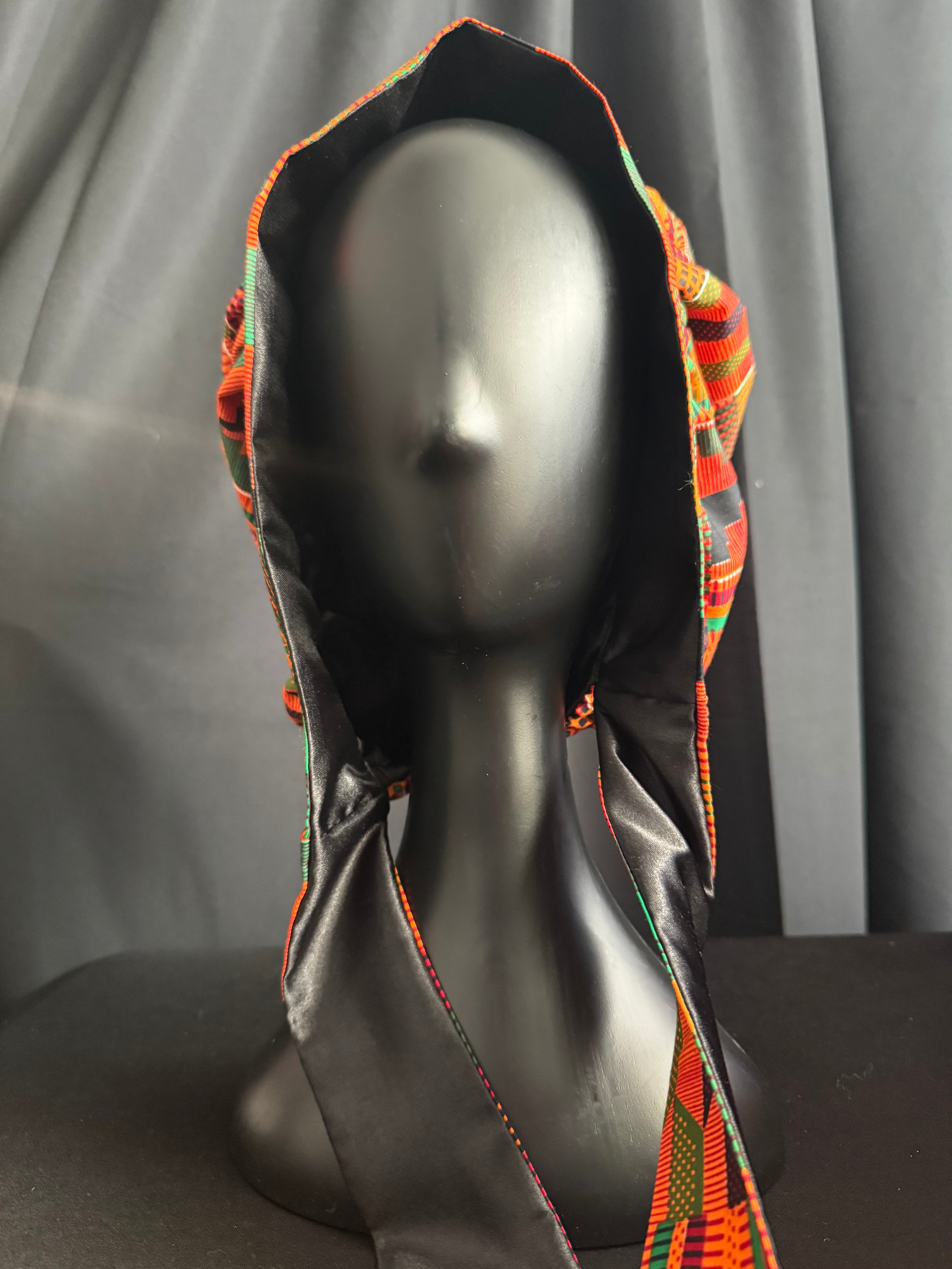 Kente Satin Lined Bonnet