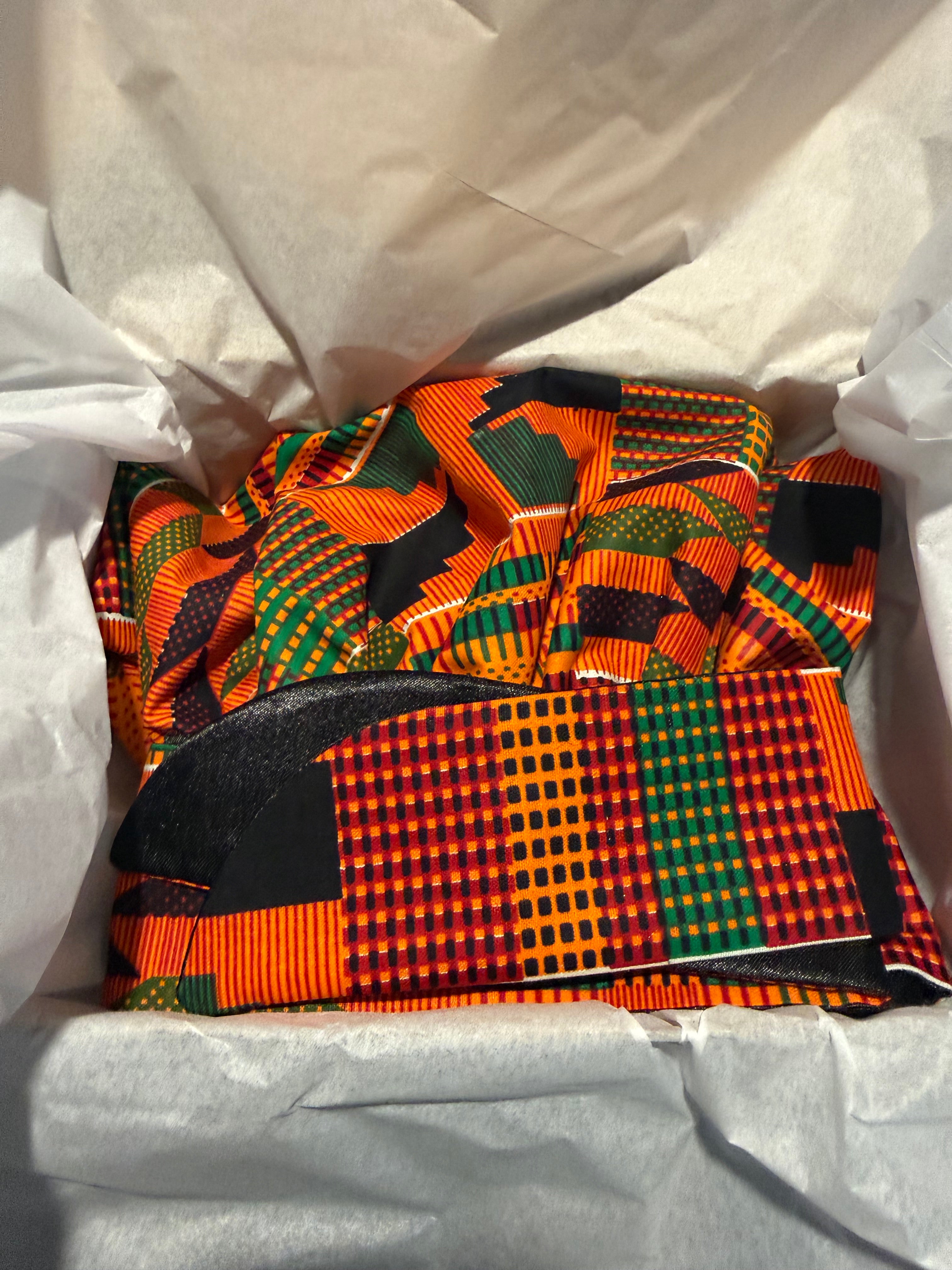 Kente Satin Lined Bonnet