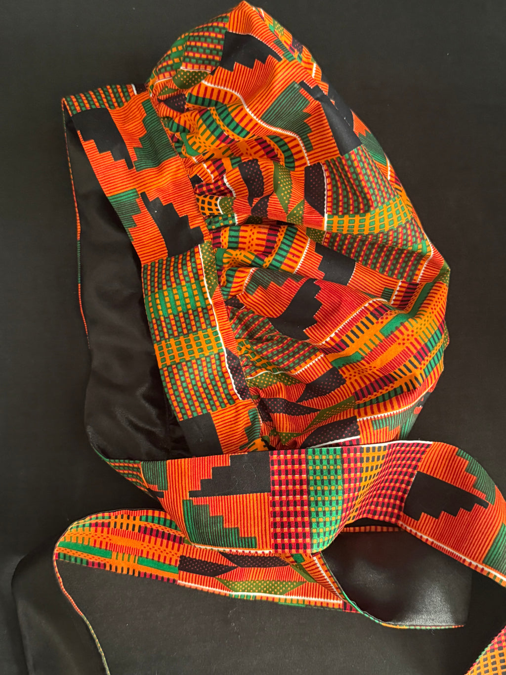 Kente Satin Lined Bonnet