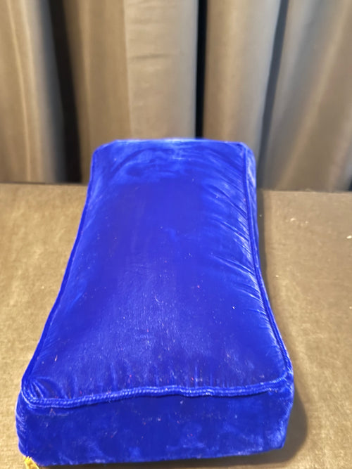 Blue Velvet Prayer Cushion