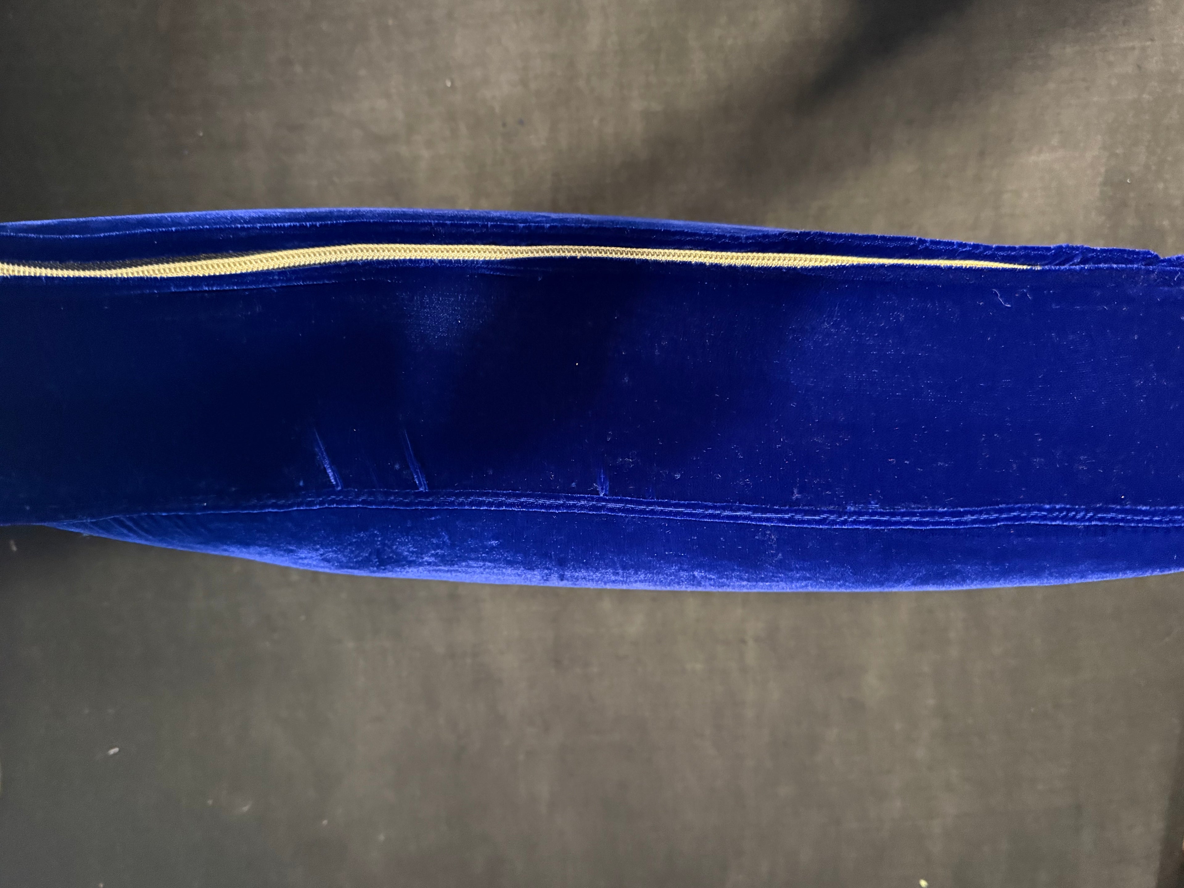 Blue Velvet Prayer Cushion