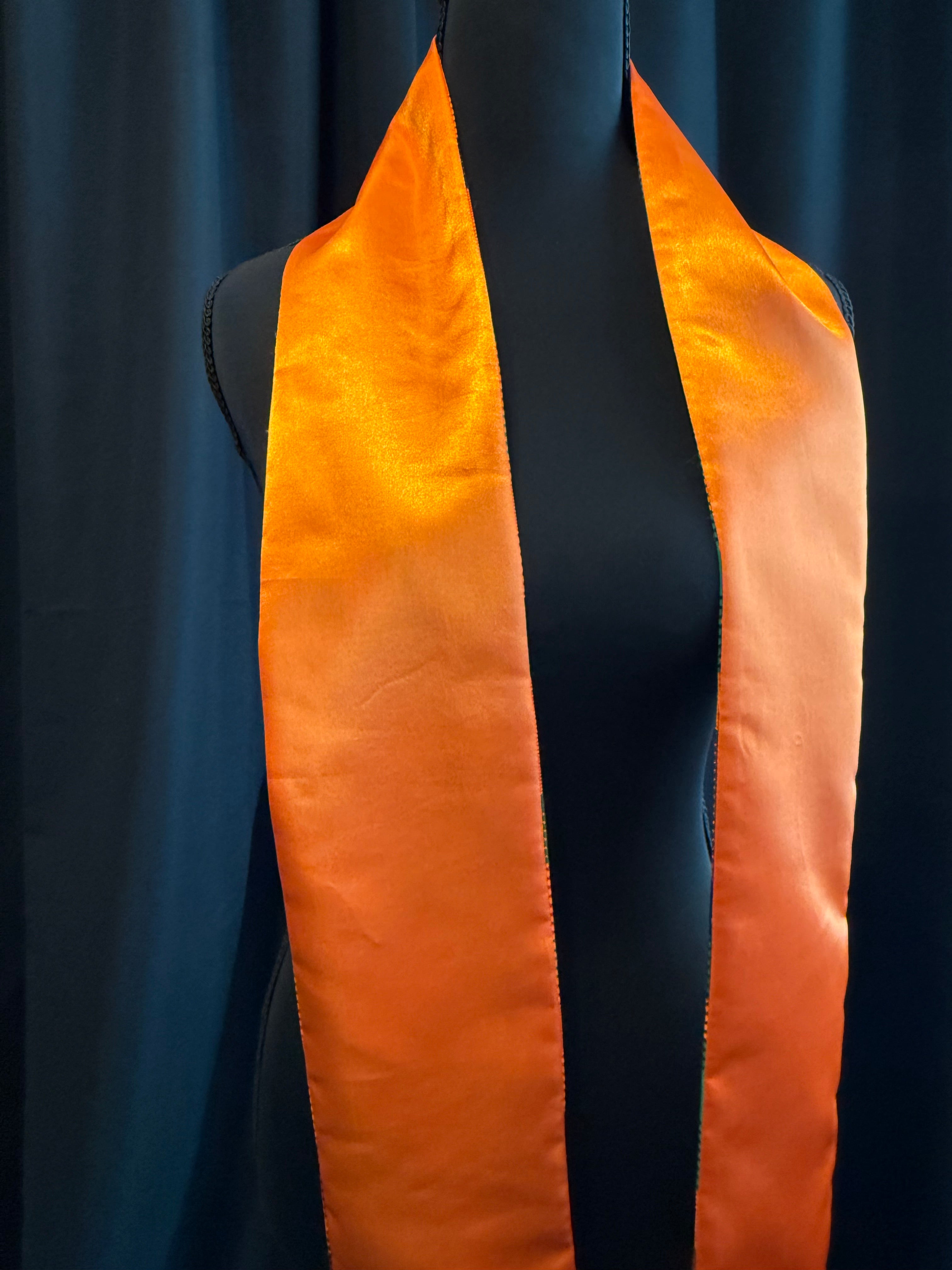 Kente & Satin Full Length Stole