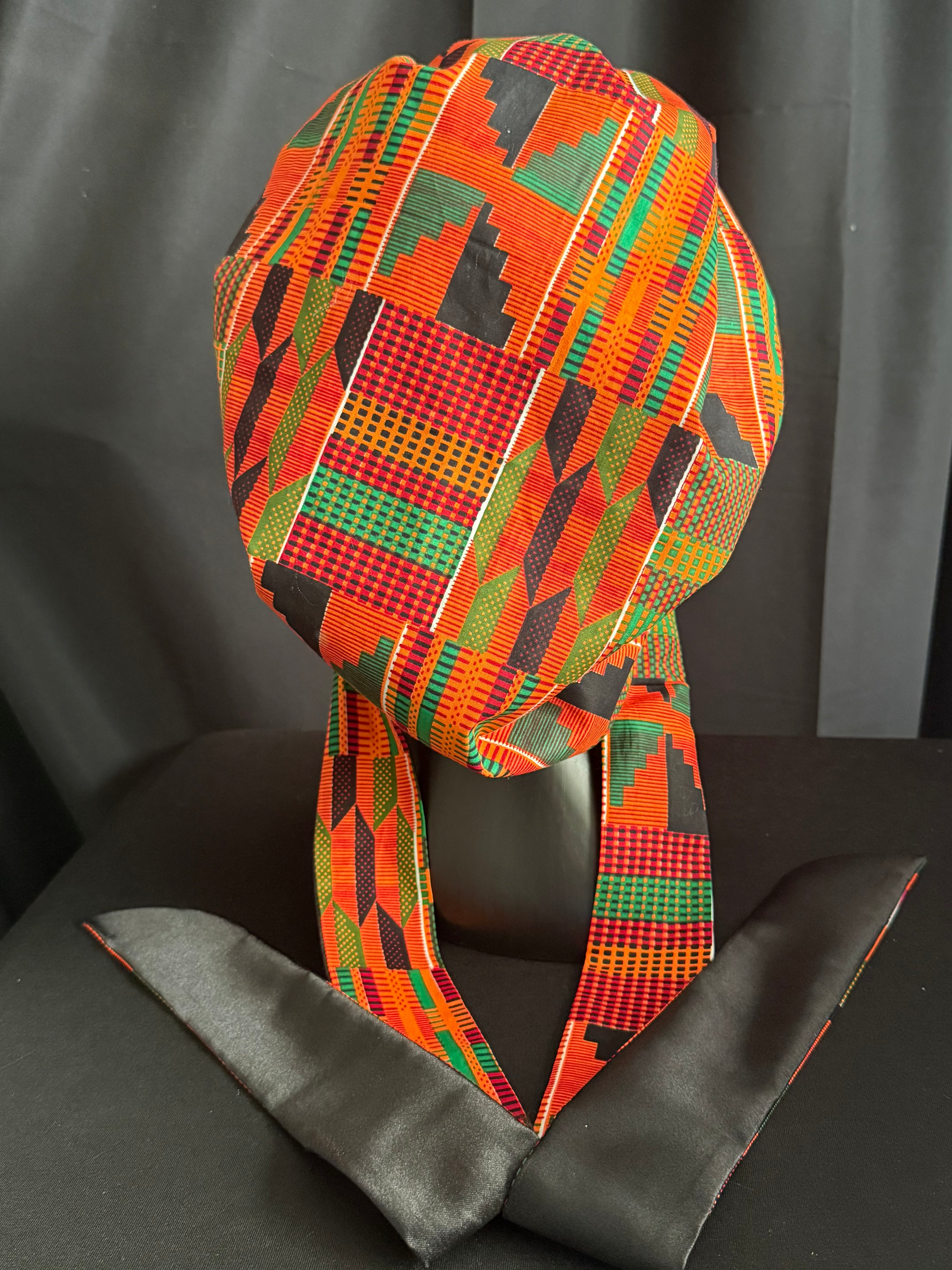 Kente Satin Lined Bonnet