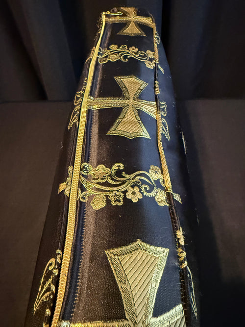 Black & Gold Luxury Prayer Cushion