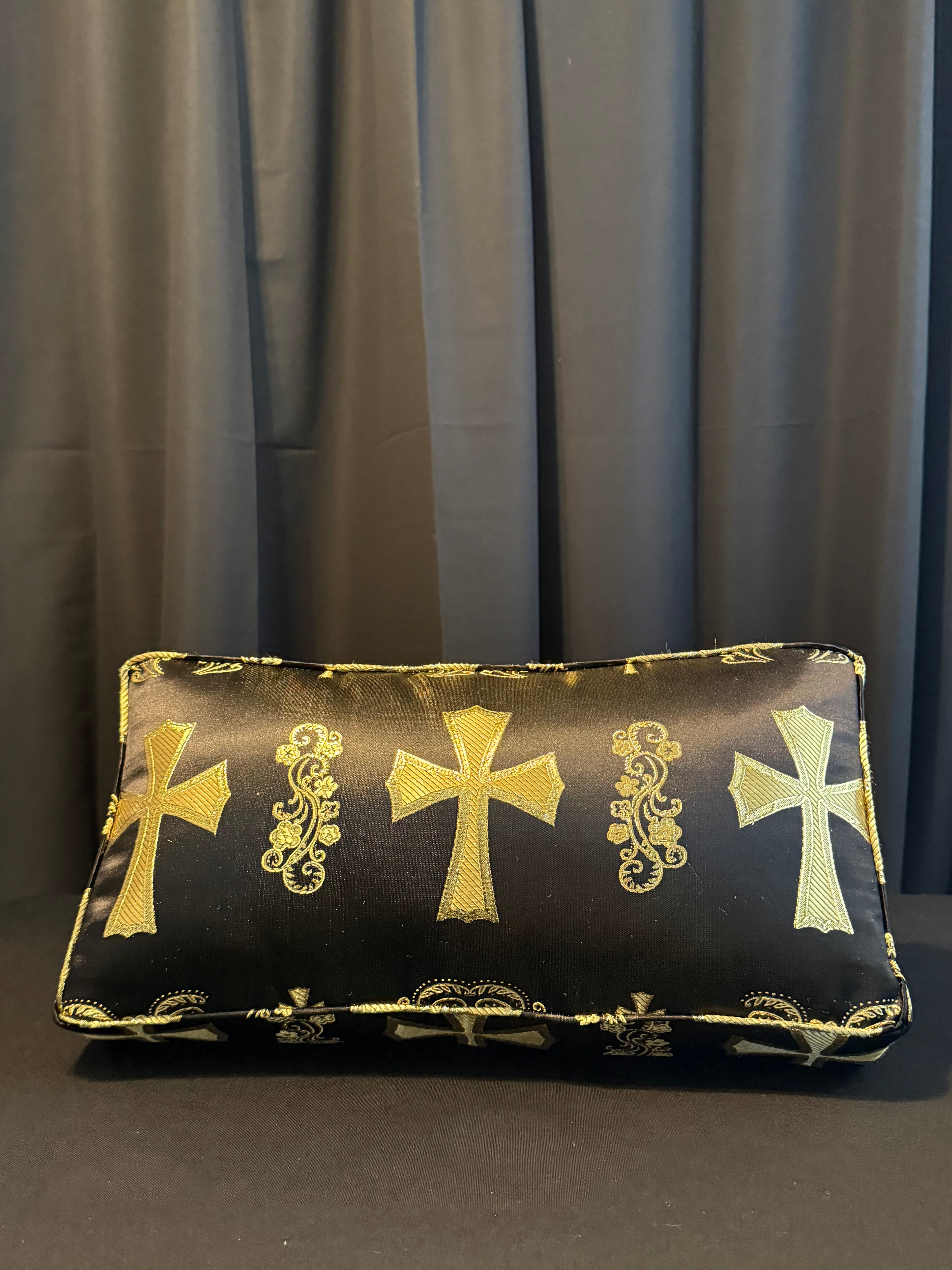 Black & Gold Luxury Prayer Cushion