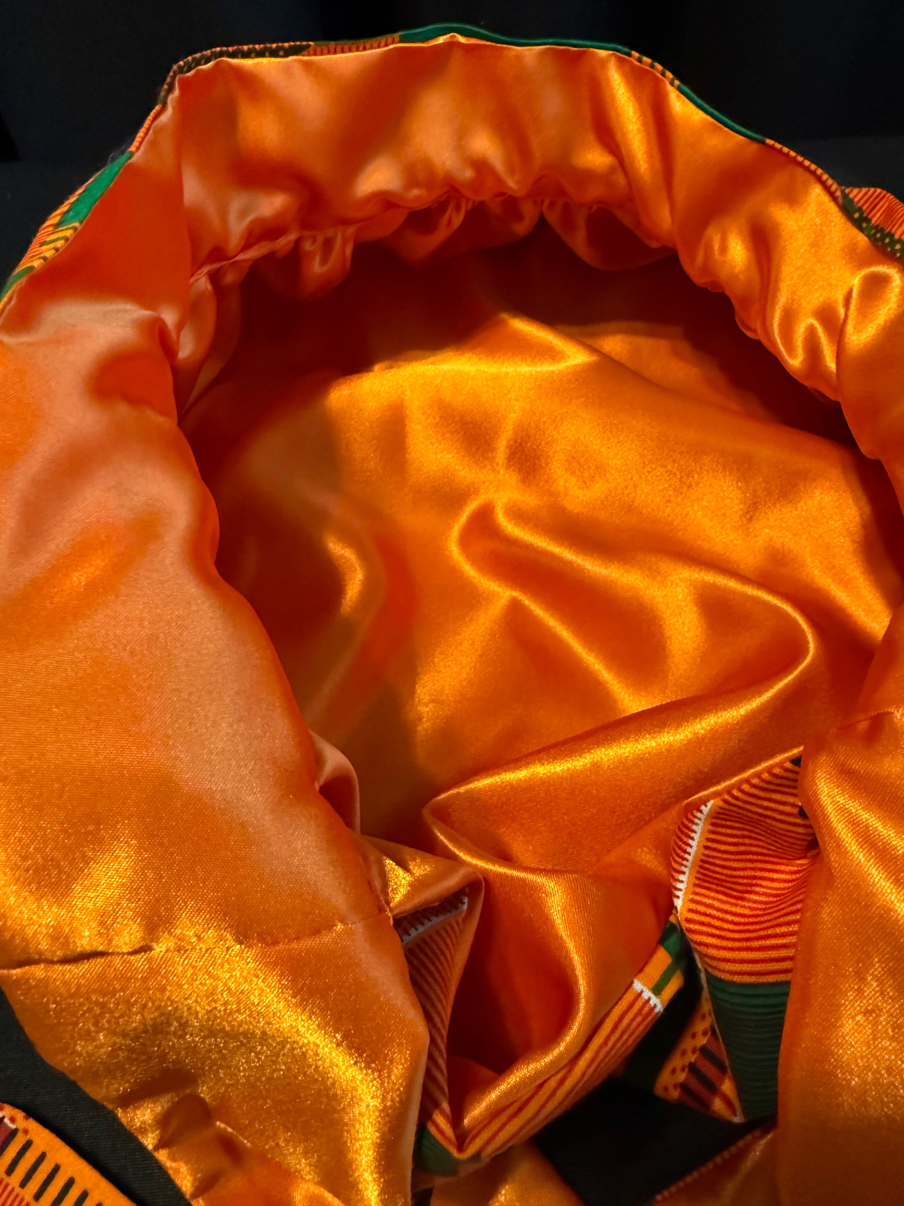 Kente Satin Lined Bonnet