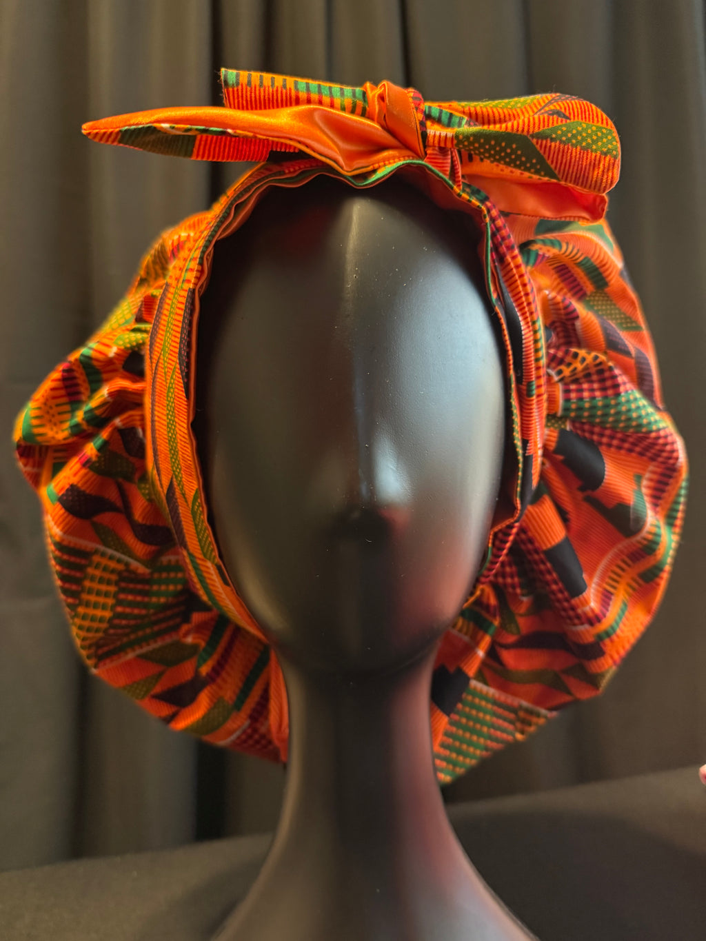 Kente Satin Lined Bonnet